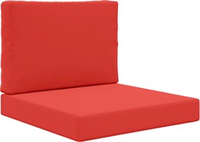 vidaXL Μαξιλάρι Καναπέ Εξωτερικού Χώρου 2 pcs Κόκκινο Πολυεστέρας