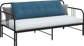 vidaXL Μαξιλάρι Πλάτης Μπλε 160 x 50 cm Υφασμάτινο Κορντουρά
