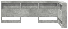 vidaXL Κεφαλάρι Αποθήκης Γκρι σκυροδέματος 75 cm Επεξεργασμένο ξύλο