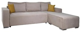 Corner Sofa Serena Right Corner Beige - Yellow 297x178x86 cm