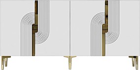 Console Meyra 150 - White, Gold White
Gold