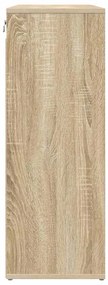 vidaXL Παπουτσοθήκη με ράφι Sonoma Δρυς 77.5 x 30 x 83.5 εκ.
