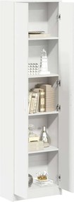 vidaXL Ντουλάπι με ράφι Λευκό 55 x 25 x 189 εκ. Επεξεργασμένο ξύλο