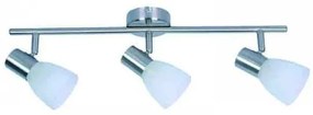 Σποτ Φωτιστικό Οροφής 3XE14 μεταλλικό 9065-3Φ Inlight-9065-3Φ-Νίκελ Ματ-Νίκελ Ματ 9065-3Φ-Νίκελ Ματ