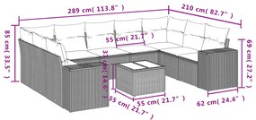 ΣΕΤ ΚΑΝΑΠΕ ΚΗΠΟΥ 10 ΤΕΜ. ΜΠΕΖ ΣΥΝΘΕΤΙΚΟ ΡΑΤΑΝ ΜΕ ΜΑΞΙΛΑΡΙΑ 3223007