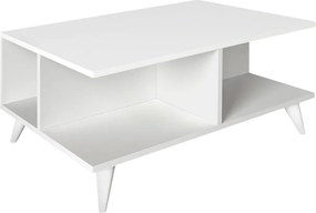 Τραπεζάκι σαλονιού Sedra Megapap χρώμα λευκό 90x60x38,6εκ.