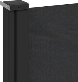 vidaXL Σκίαστρο Πλαϊνό Συρόμενο Μαύρο 140 x 500 εκ.