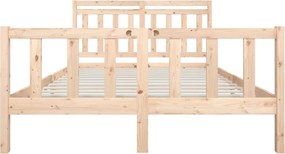 vidaXL Πλαίσια κρεβατιού Φυσικό 160 x 200 cm Solid Pine Wood