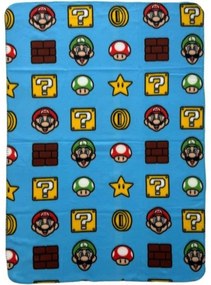 Κουβέρτα Mario Bros Πολύχρωμο Σκωτσέζικα έργα ζωγραφικής