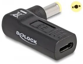 DELOCK αντάπτορας τροφοδοσίας 60009 USB-C σε Acer 5.5x1.7mm, 90°, μαύρος
