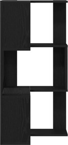 vidaXL Βιβλιοθήκη Μαύρη Οξυά 50 x 50 x 102 εκ