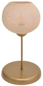 Επιτραπέζιο φωτιστικό Gaia Ε27 μέταλλο χρυσό Φ22x37εκ 22x22x37 εκ.