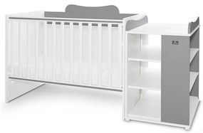 LORELLI ΚΟΥΝΙΑ ΜΕΤΑΤΡΕΠΟΜΕΝΗ ΣΕ ΚΡΕΒΑΤΙ - ΓΡΑΦΕΙΟ MULTI 190/72 WHITE/STONE GREY 10150570041A