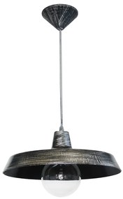 Φωτιστικό Οροφής Μονόφωτο Heronia Us-Gas 31-0096 Silver