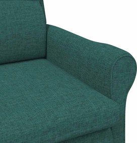 vidaXL Πολυθρόνα Σκούρο πράσινο 76 x 94 x 102 εκ. ύφασμα