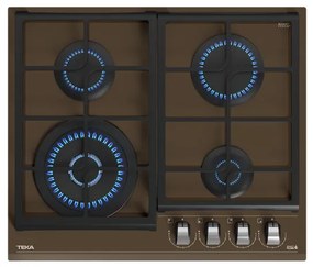 Teka GZC 64320 XBA LB Κρυστάλλινη Εστία Γκαζιού 60cm London Brick Καφέ