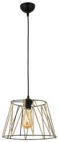 Φωτιστικό Κρεμαστό ArteLibre KRO Μαύρο Μέταλλο 30x80cm-14780041