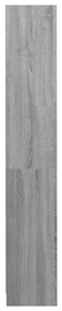 vidaXL Βιβλιοθήκη με 4 Ράφια Γκρι Sonoma 80x24x142 εκ. Επεξεργ. Ξύλο