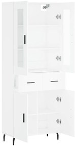 vidaXL Ντουλάπι Λευκό 69,5x34x180 εκ. από Επεξεργασμένο Ξύλο