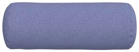 vidaXL Μαξιλάρια Στήριγμα 2 pcs Μπλε τζην Ø 25 x 70 cm ύφασμα