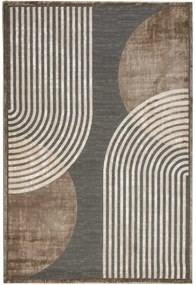 ΧΑΛΙ GROOVES GREY Γκρι 133 x 190 εκ. MADI