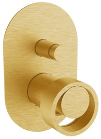 Armando Vicario Halo Gold Brushed Μίκτης εντοιχισμού 2 εξόδων με εκτροπέα