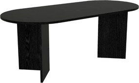 Τραπέζι Cortado Megapap χρώμα sencron black 200x90x74εκ.