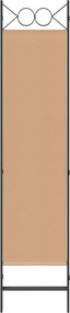 vidaXL 3-Panel Room Divider Μπεζ 120 x 180 cm Ύφασμα