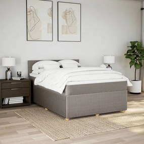 ΚΡΕΒΑΤΙ BOXSPRING ΜΕ ΣΤΡΩΜΑ TAUPE 160X200 ΕΚ. ΥΦΑΣΜΑΤΙΝΟ 3289811