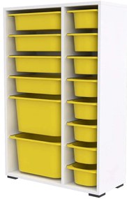 Συρταριέρα Παιδική Rine 768ESL1165 69,5x30x109cm White-Yellow