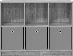 vidaXL Πλαϊνό γραφείο Γκρίζο Σονομα 102 x 32 x 73,5 εκ