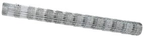 vidaXL Περίφραξη αγρού Ασημί 50 x 1.4 μ Γαλβανισμένος χάλυβας