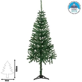 Χριστουγεννιάτικο Δέντρο SantaClaus Φ65xΥ150εκ Πράσινο Crazy Christmas 36803 Globostar-36803-Πράσινο 36803