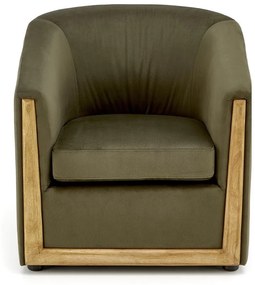 Πολυθρόνα Houston 1423 (Πράσινο), Πράσινο, 71x71x72cm, 17 kg, Ταπισερί, Πόδια: Πλαστική ύλη | Epipla1.gr