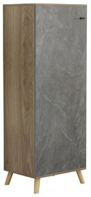 ΠΑΠΟΥΤΣΟΘΗΚΗ-ΝΤΟΥΛΑΠΙ ALVARO HM8954.14 ΜΕΛΑΜΙΝΗ SONAMA-STONE TEXTURE 50Χ38Χ135Yεκ.