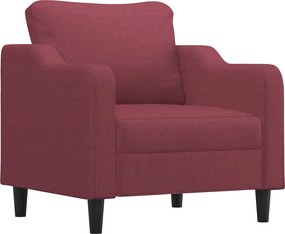 vidaXL Πολυθρόνα Σαλονιού Μπορντό 60 εκ. Υφασμάτινη