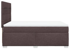 ΚΡΕΒΑΤΙ BOXSPRING ΜΕ ΣΤΡΩΜΑ ΣΚΟΥΡΟ ΚΑΦΕ 140X190 ΕΚ. ΥΦΑΣΜΑΤΙΝΟ 3290486