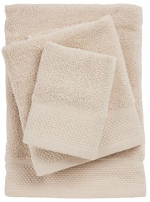 Σετ Πετσέτες 3τμχ Βαμβακερές Best 0833 Taupe Das Home