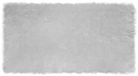 vidaXL Ψεύτικο Δέρμα Προβάτου Χαλί Tafalla Γκρι 80 x 150 cm