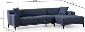 Corner Sofa Petra R Corner - Blue Blue