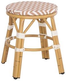 ΣΚΑΜΠΟ ΑΛΟΥΜΙΝΙΟΥ CHINO HM6285.04 BAMBOO LOOK-TEXTILENE ΛΕΥΚΟ-ΚΑΦΕ Φ36x46Υεκ.