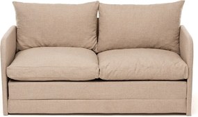 Διθέσιος Καναπές Κρεβάτι Μπεζ SAGA 128x70x66