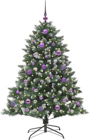 vidaXL Τεχνητό Χριστουγεννιάτικο Δέντρο με 150 LED Πράσινο 150 cm