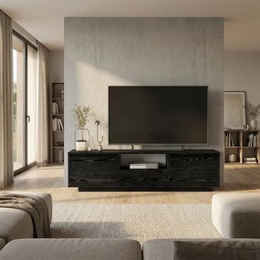 Έπιπλο τηλεόρασης Lumbera sencron black 160x29x42εκ
