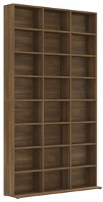 vidaXL Έπιπλο για CD Καφέ Δρυς 102x23x177,5 εκ. Επεξεργασμένο Ξύλο