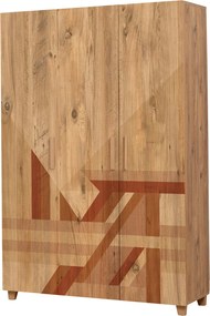 Τριφυλλη Ντουλαπα Πευκο Atlantic LEVA HEDERA FLOW 48x120x189