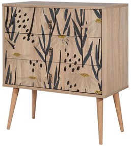 Συρταριέρα City Trio Daisy 869VEL3470 80x40x89cm Multi