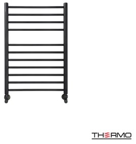 Thermo Bellavia Θερμαινόμενη πετσετοκρεμάστρα 75x50cm Silk Black ΔΕΝ ΠΕΡΙΛΑΜΒΑΝΤΟΝΤΑΙ ΔΙΑΚΟΠΤΕΣ & ΑΝΤΙΣΤΑΣΕΙΣ