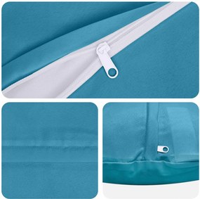 vidaXL Κάλυμμα Μαξιλαριού 2 pcs HEERLEN Γαλάζιο Ø 40 cm Πολυεστέρας