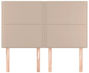 vidaXL Κεφαλάρια Κρεβατιού 4 τεμ. Καπουτσίνο 72x5x78/88 εκ. Συνθ.Δέρμα